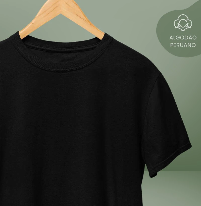 CAMISETA PREMIUM LISA ALGODÃO PERUANO