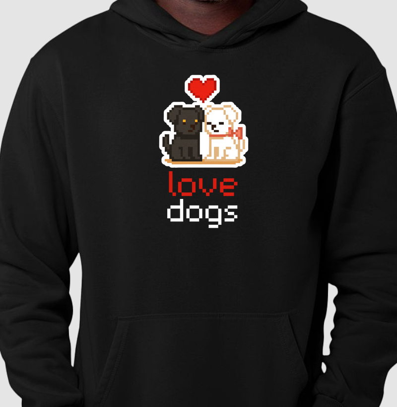 Pixel love dogs