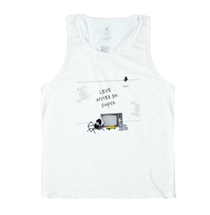 camiseta regata | leve, antes da chuva