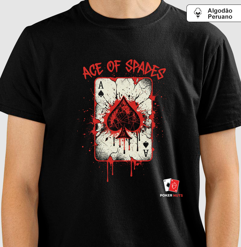 Camiseta Algodão Peruano Ace Of Spades