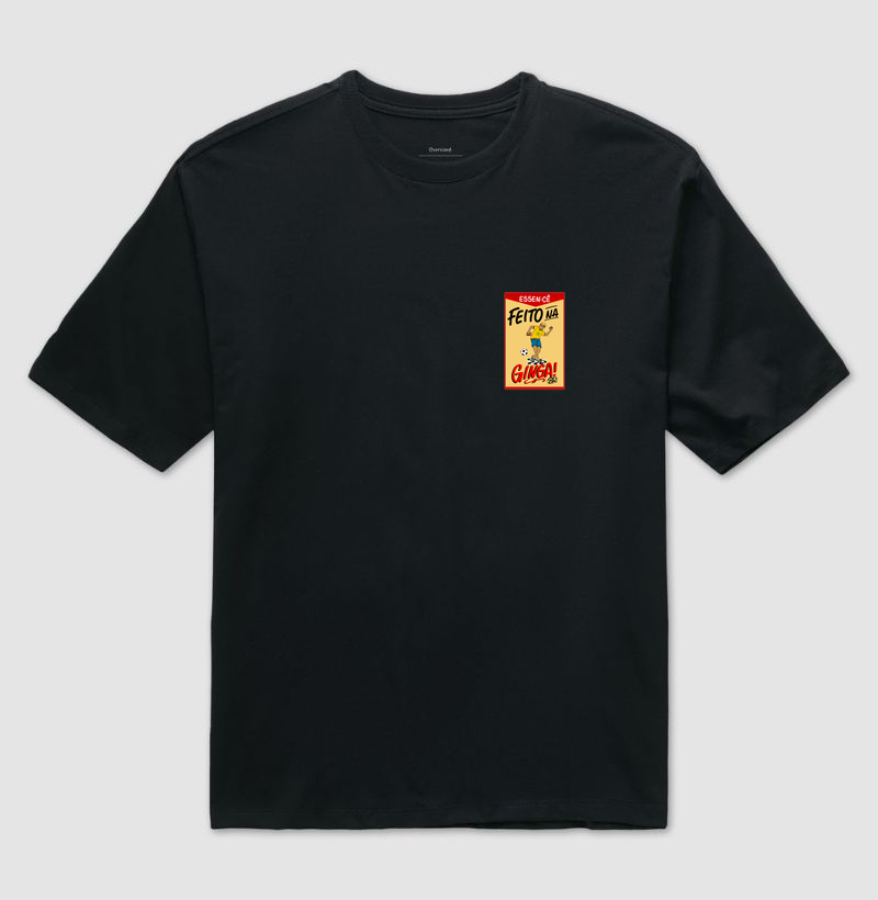 Camiseta coleção - ''feito na ginga br''(Logo discreto)