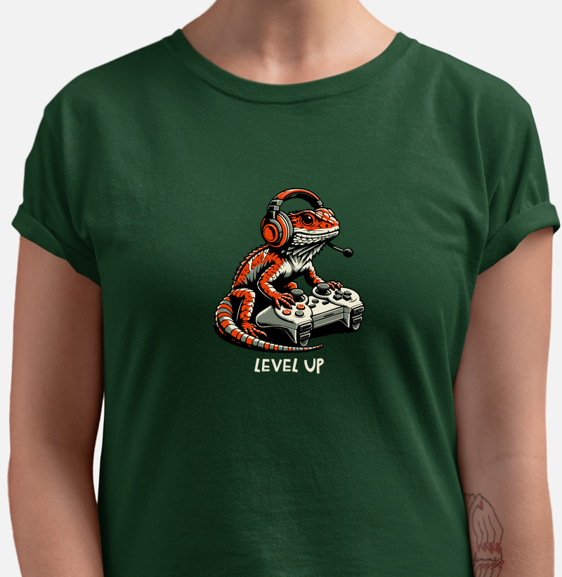 Camiseta “Calango Gamer - Level Up"