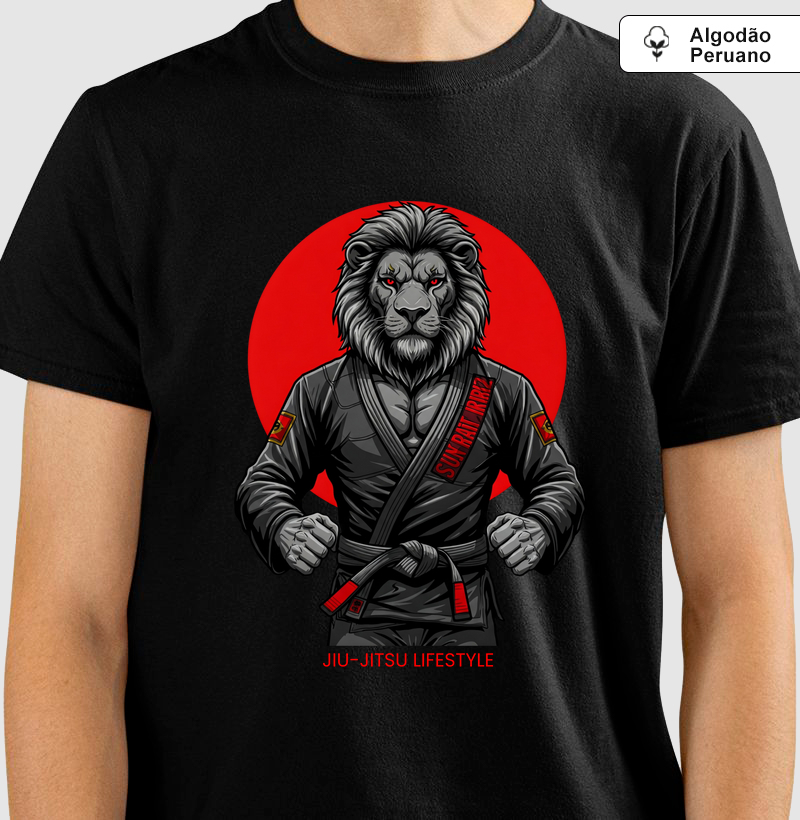 Leão - Jiu-Jitsu Lifestyle - Algodão Peruano