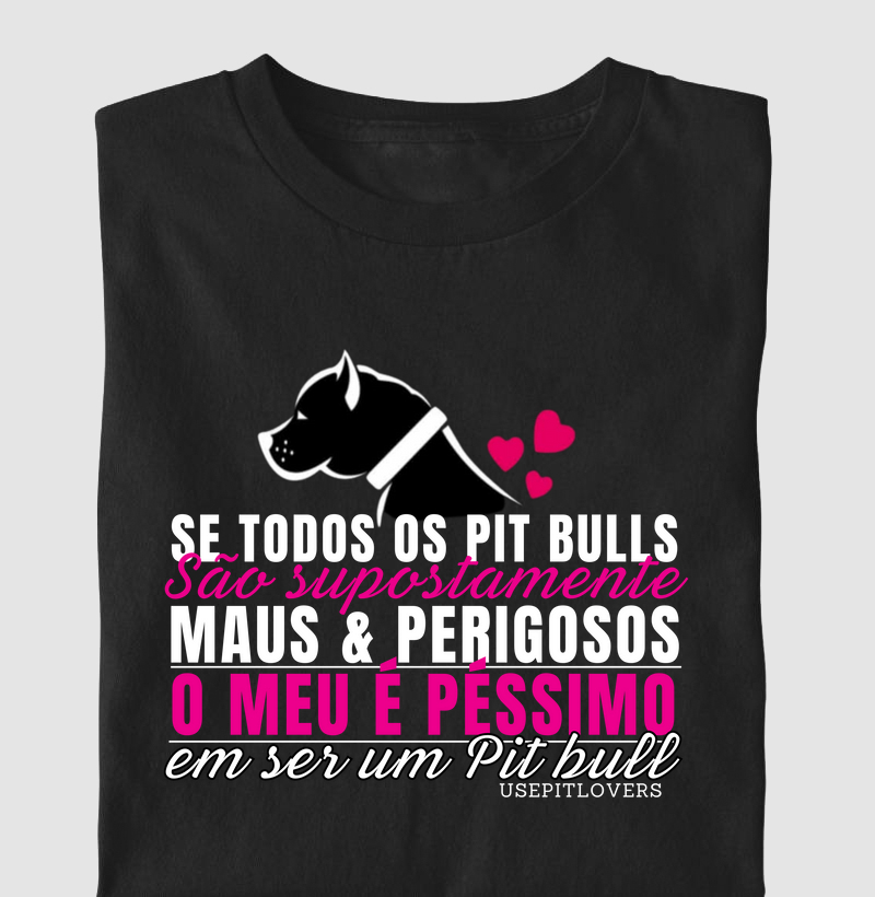 SE TODOS OS PIT BULLS SÃO SUPOSTAMENTE MAUS & PERIGOSOS O MEU É PESSIMO EM SER UM PIT BULL