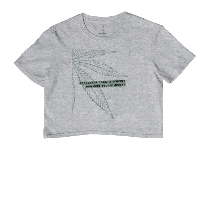 camiseta cropped | condenada desde a semente