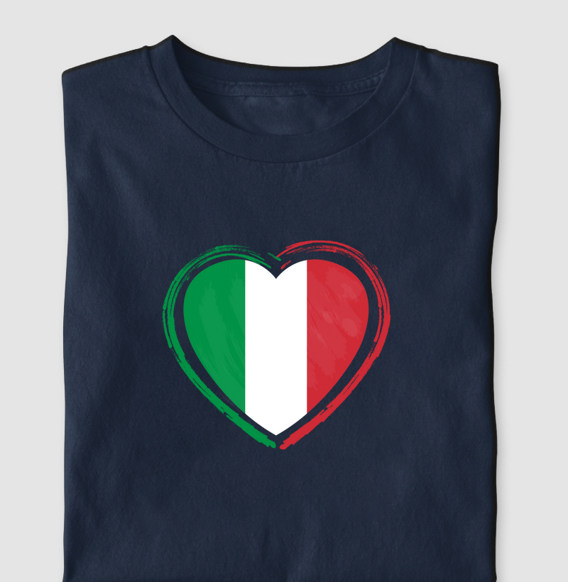 Camiseta "Itália" - Viva a Elegância e o Estilo Italiano