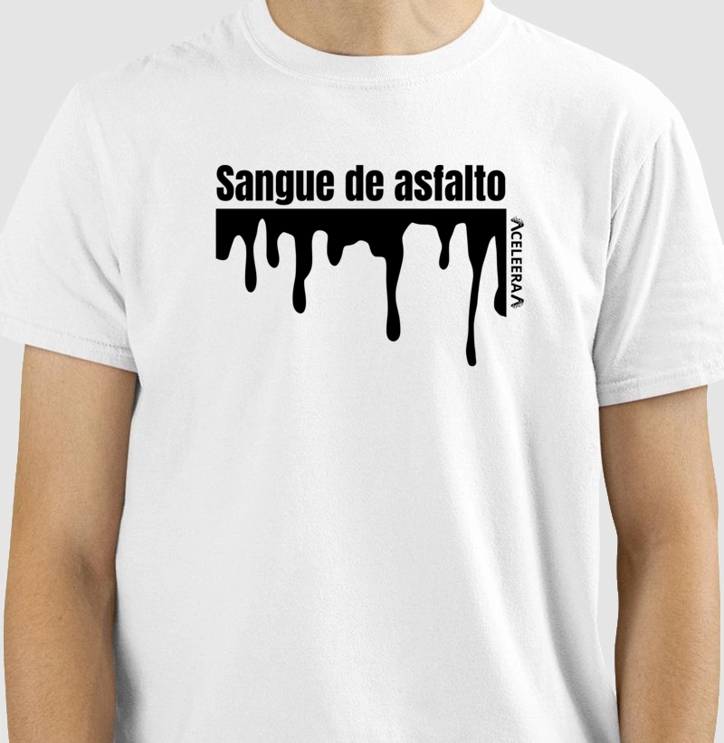 SANGUE DE ASFALTO - BCO - FUNDO PTO - MASC / FEM