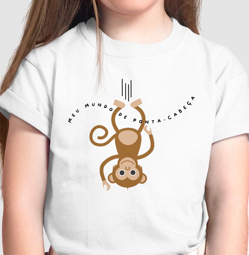 Camiseta Meu mundo de ponta cabeça
