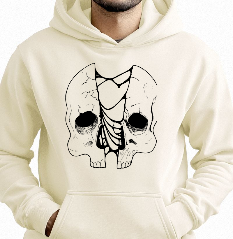 Hoodie Caveira Cortada