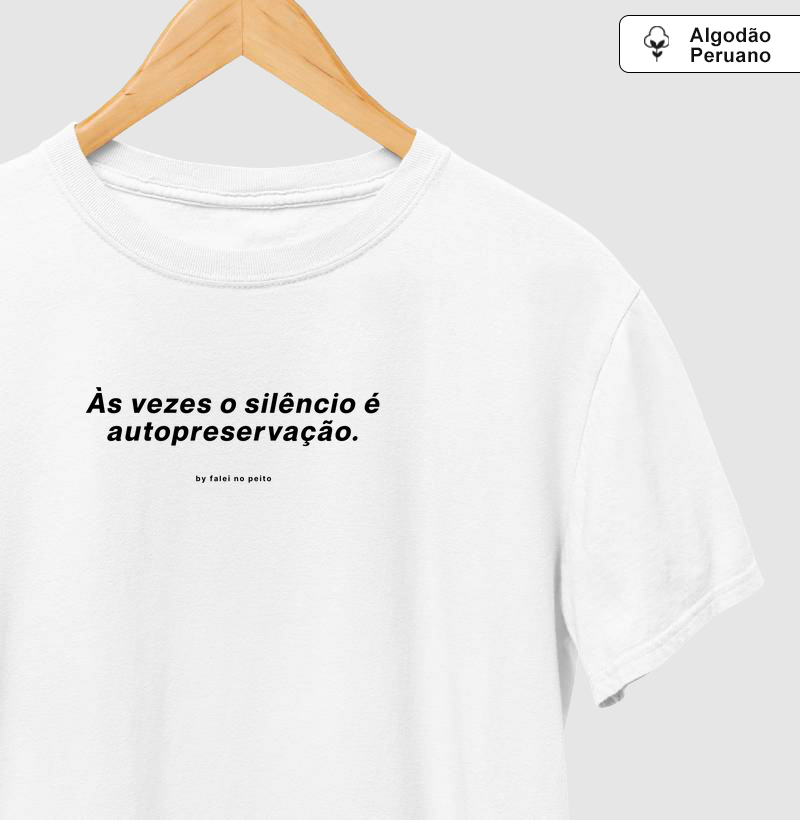 Às vezes o silêncio é autopreservação.