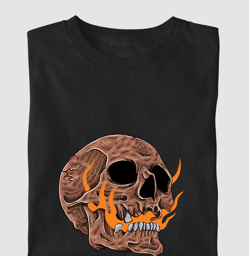 Camiseta Skull fire