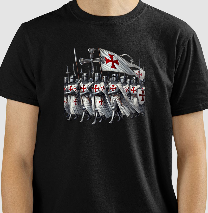 Camisa Cavaleiros Templários Cruz