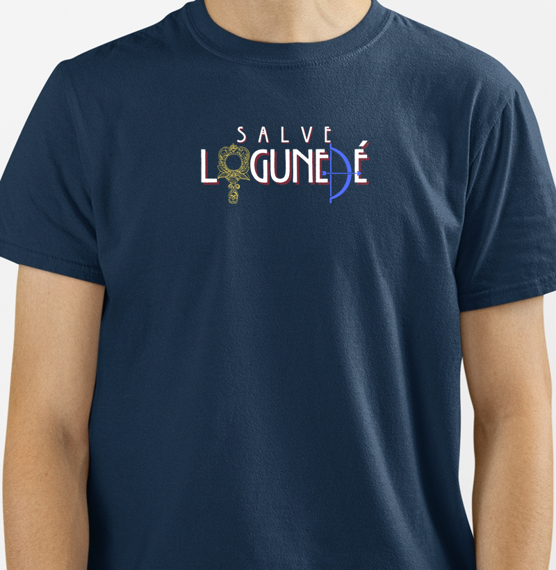 Camiseta Salve Logudené  Sombreada Azul Marinho Masc.