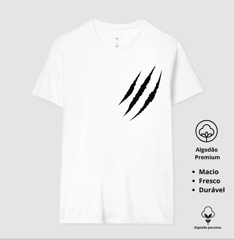 Camiseta Animalis Ataque 100% Algodão Peruano