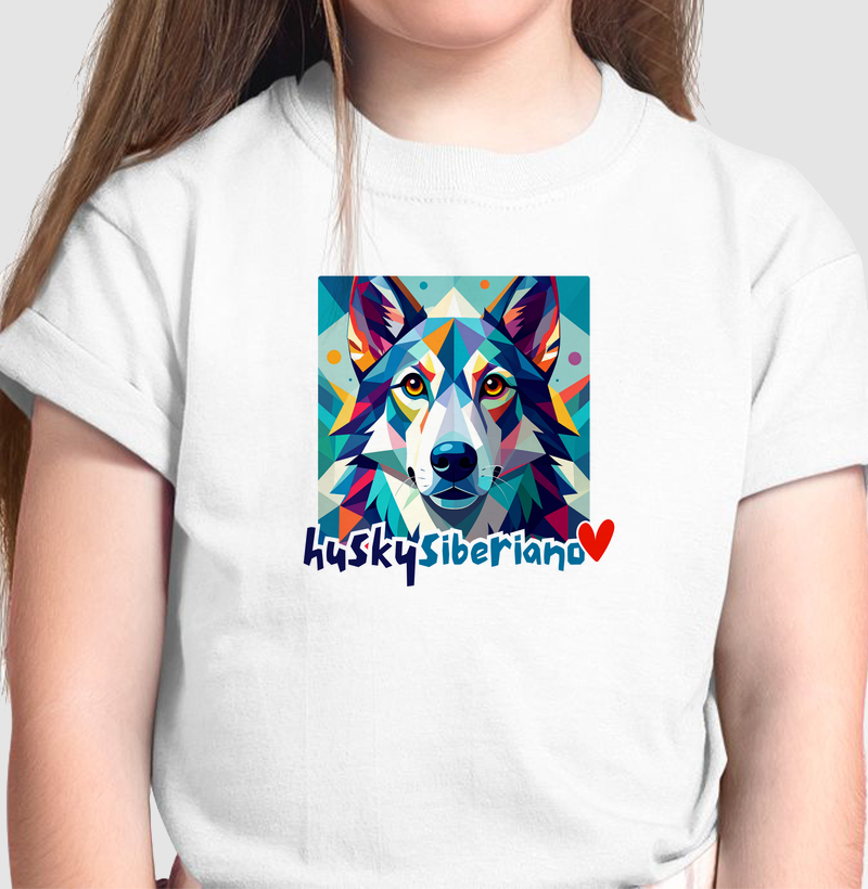 Geometric Husky Siberiano