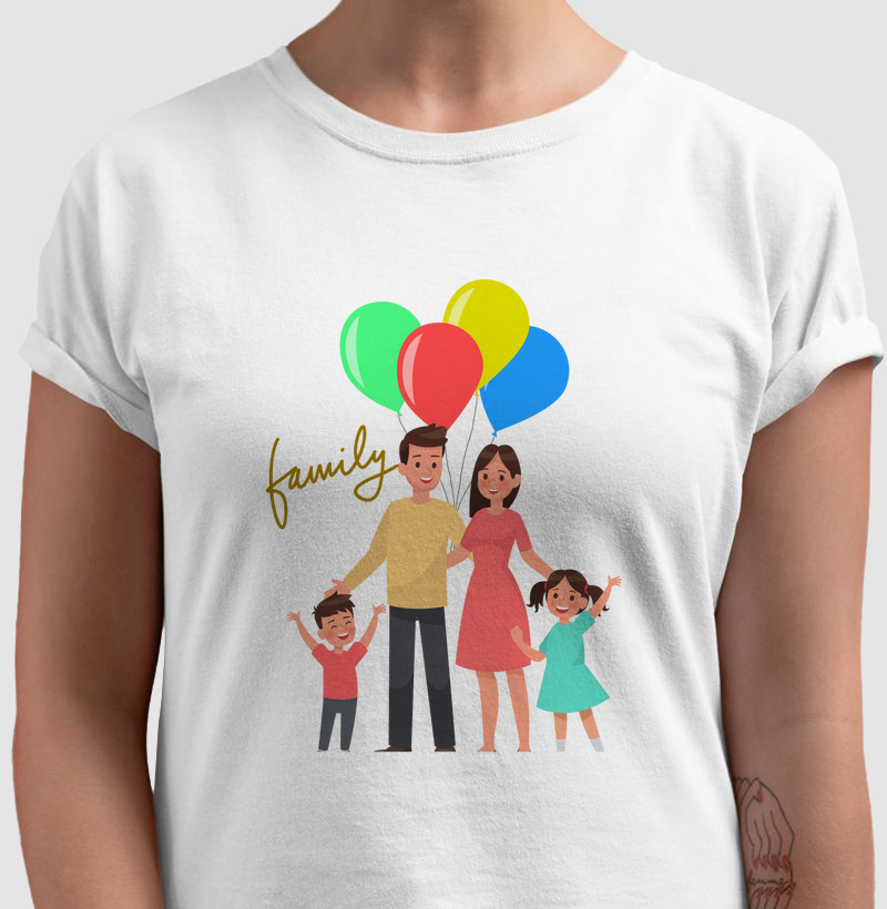 Camiseta Momentos Família 