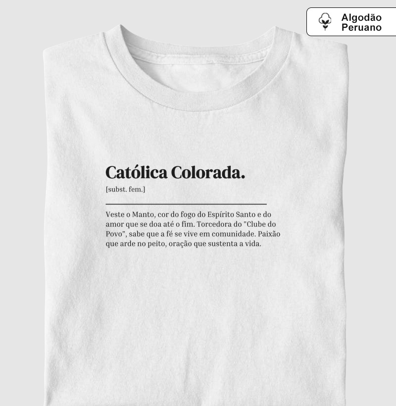 Católica Colorada - Dicionário - Algodão Peruano