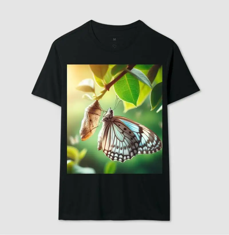 Camiseta T-shirt D. VITOR STORE Natureza Borboleta