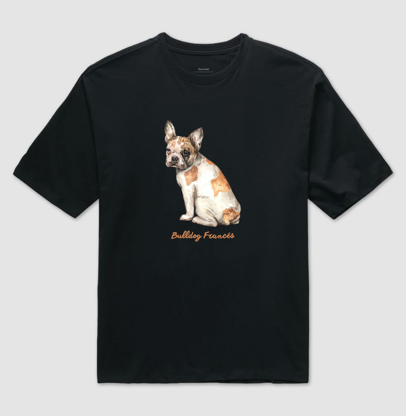 Camiseta Bulldog Francês Aquarela