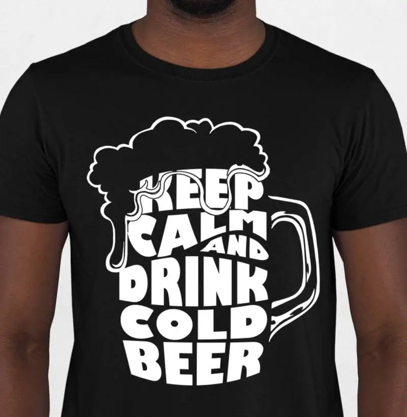 Camiseta - Keep Calm and Drink Cold Beer