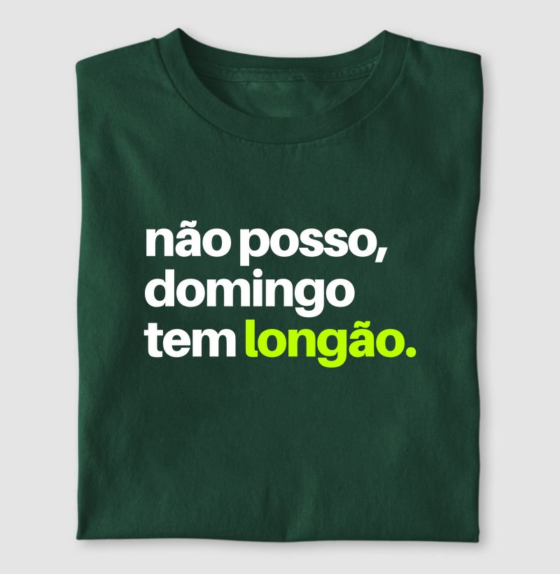 Camiseta Domingo tem longão