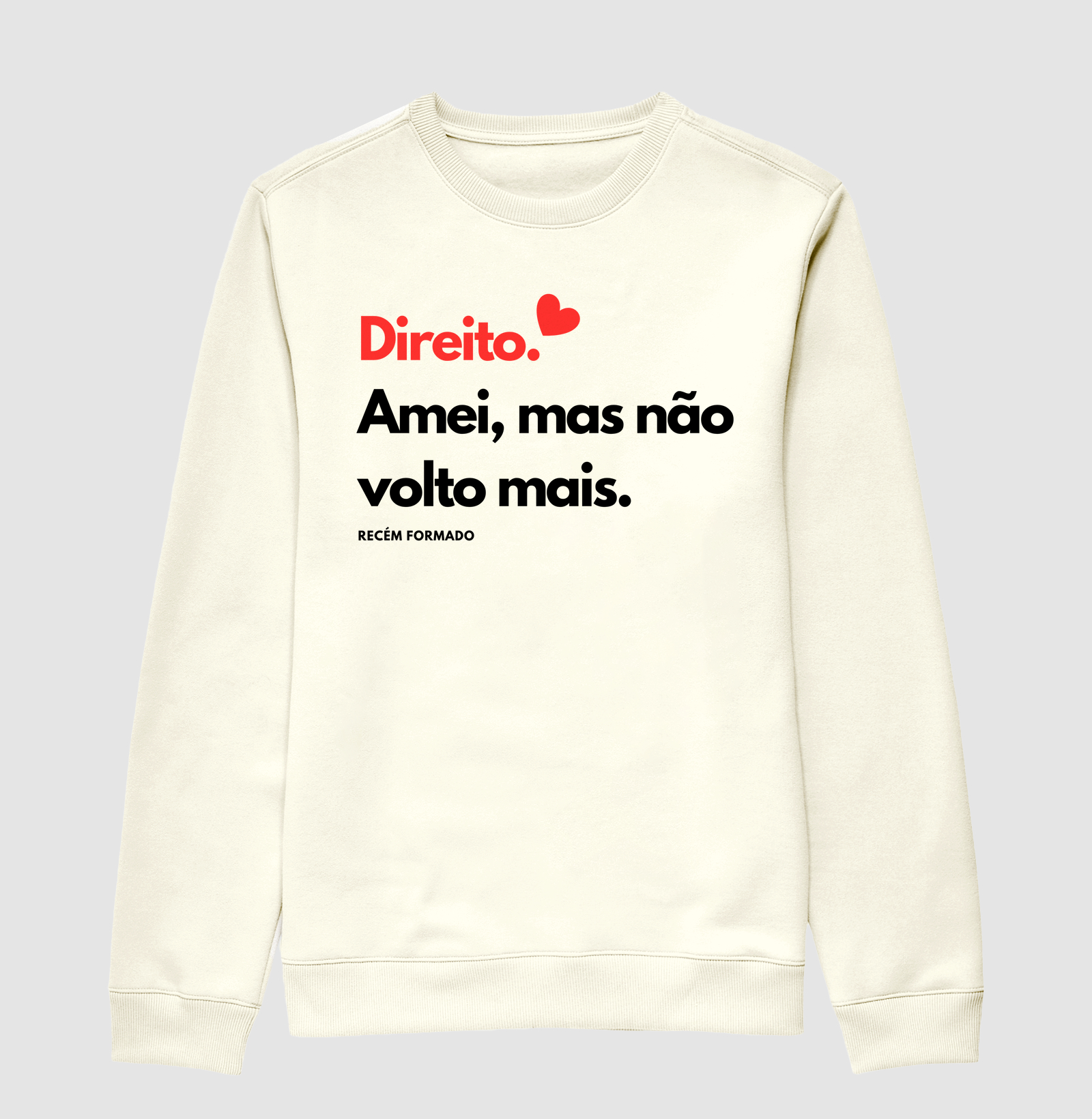 Suéter Moletom Direito 