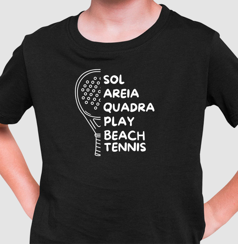 Camiseta Infantil - Elements of Beach Tennis