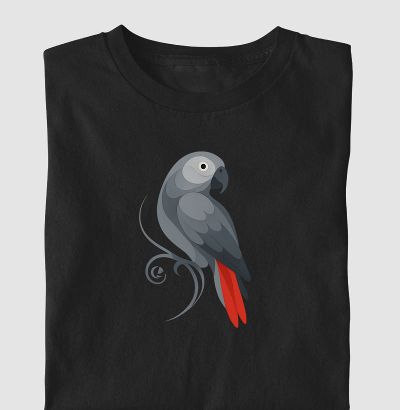 Camiseta - Papagaio do Congo em Movimento