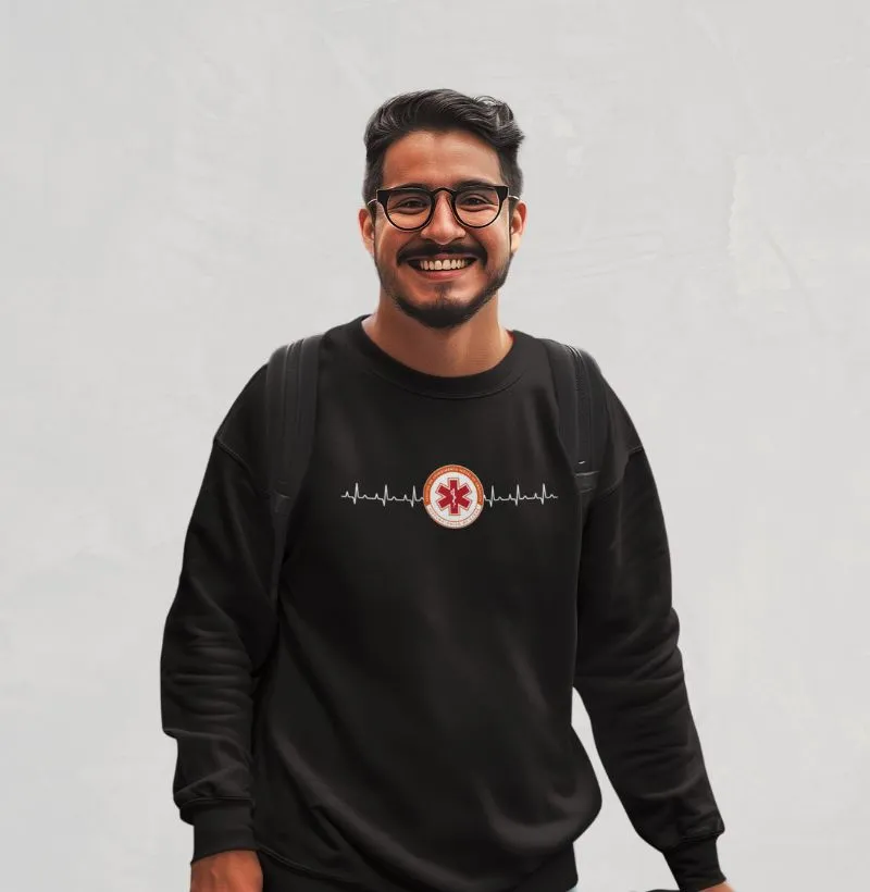 Suéter Moletom – Logo SAMU + Eletrocardiograma