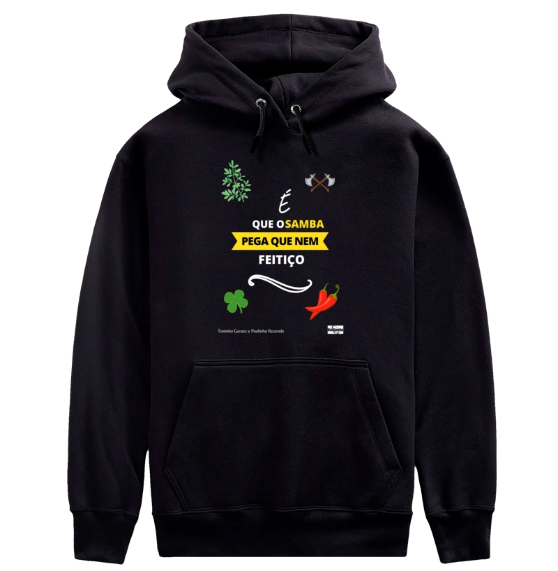 É que o samba pega que nem feitiço