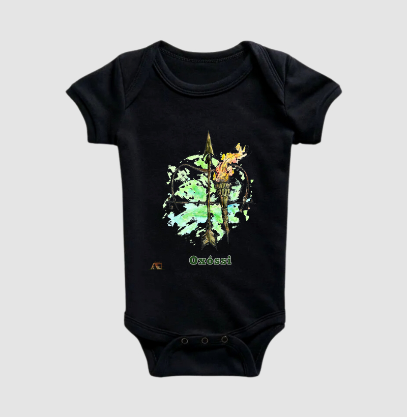 Camiseta Flechas do Caçador Oxóssi Essencial 100% Algodão