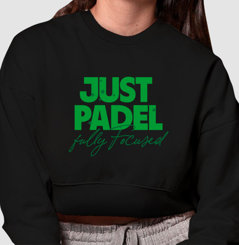 Moletom Cropped Just Padel