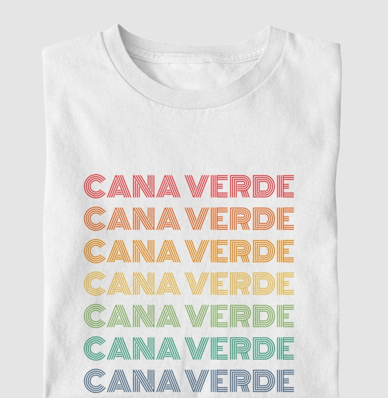 Cana Verde Letreiro Retrô