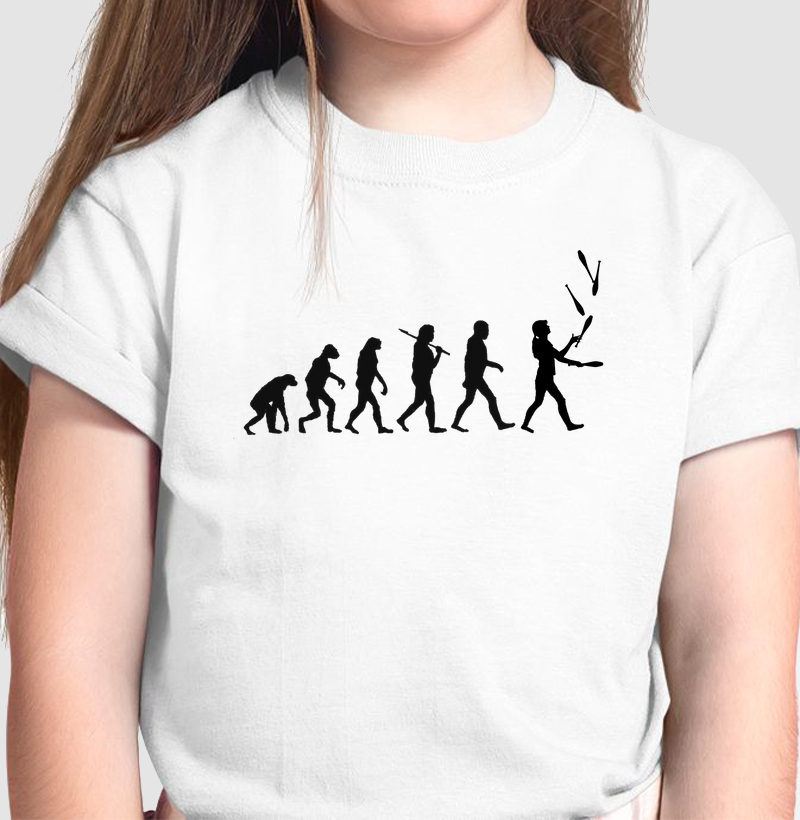 Evolução humana mulher malabarista