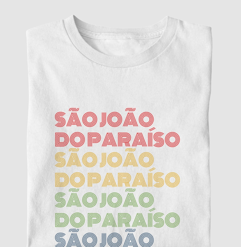 São João do Paraíso Letreiro Retrô