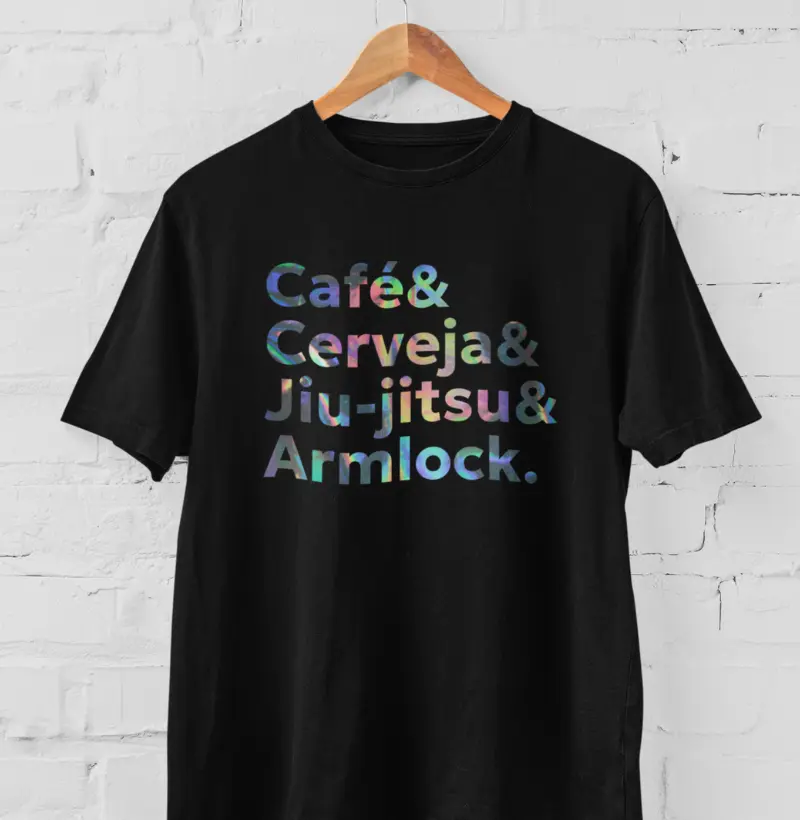 T-shirt Café, breja e BJJ