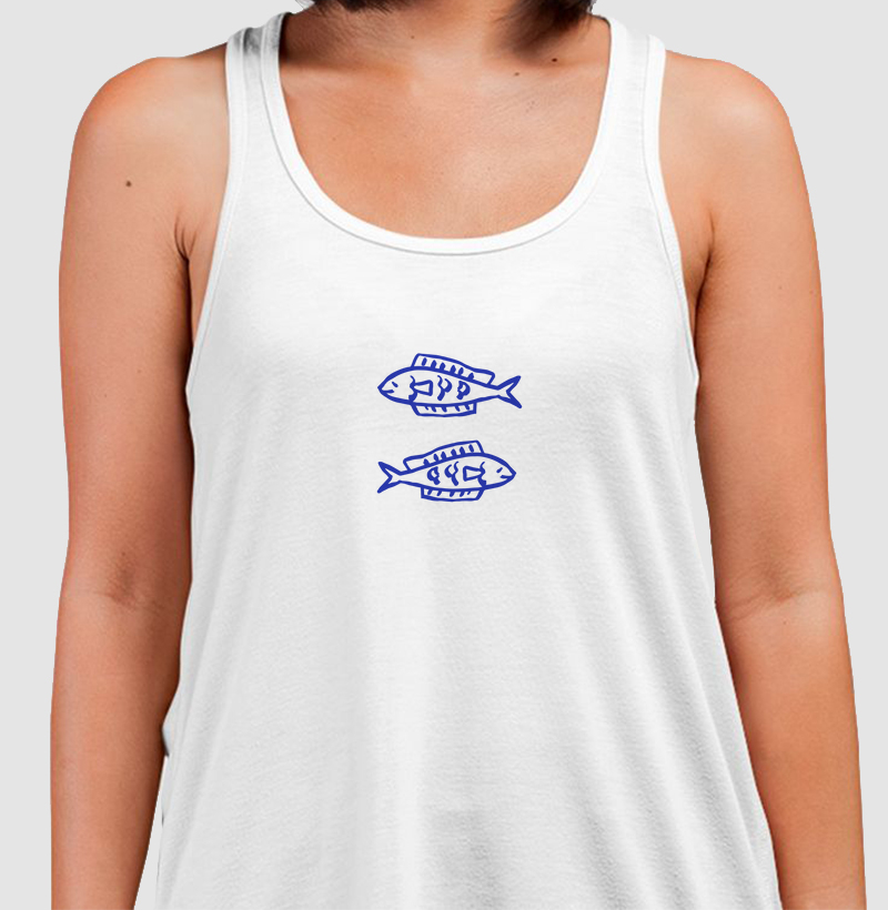Camiseta Regata Unissex Sardinhas