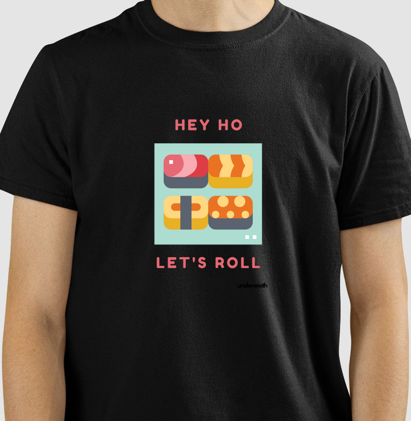 camiseta hey ho let´s roll 
