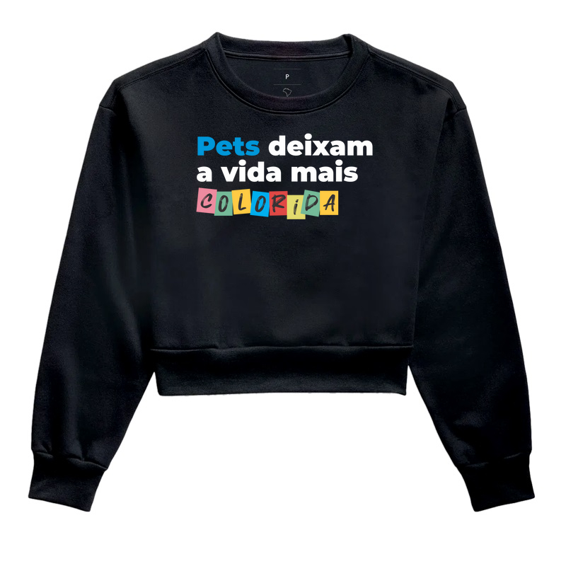 Cropped Moletom Pets Colorem