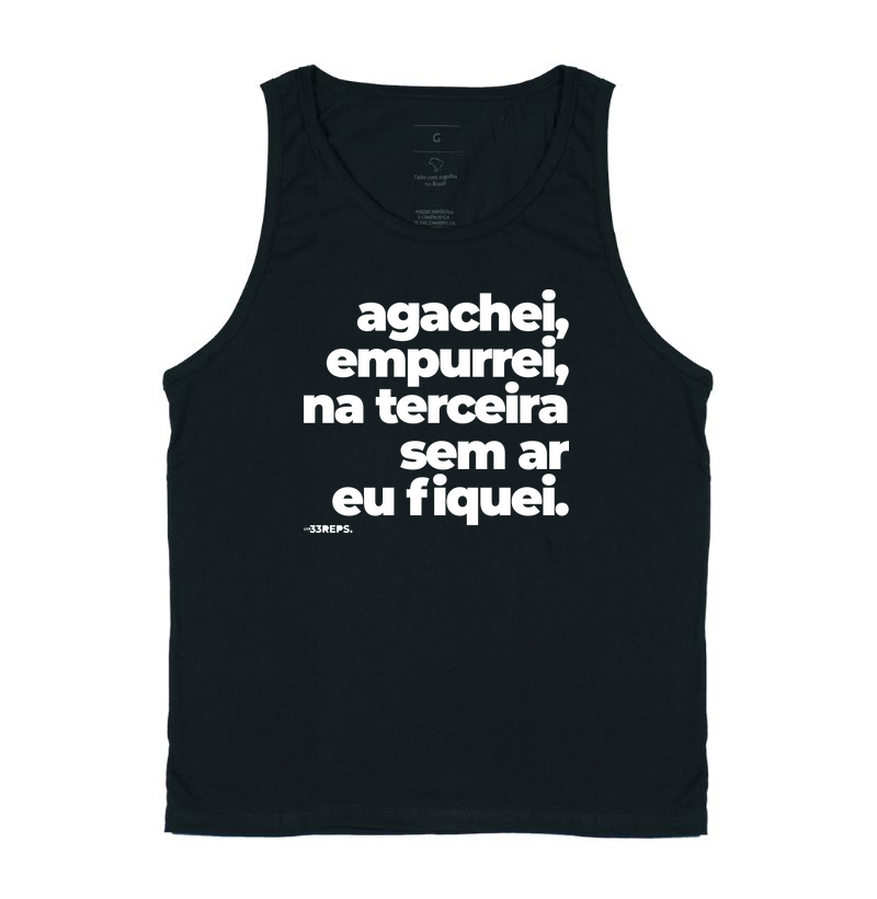 Agachei, empurrei