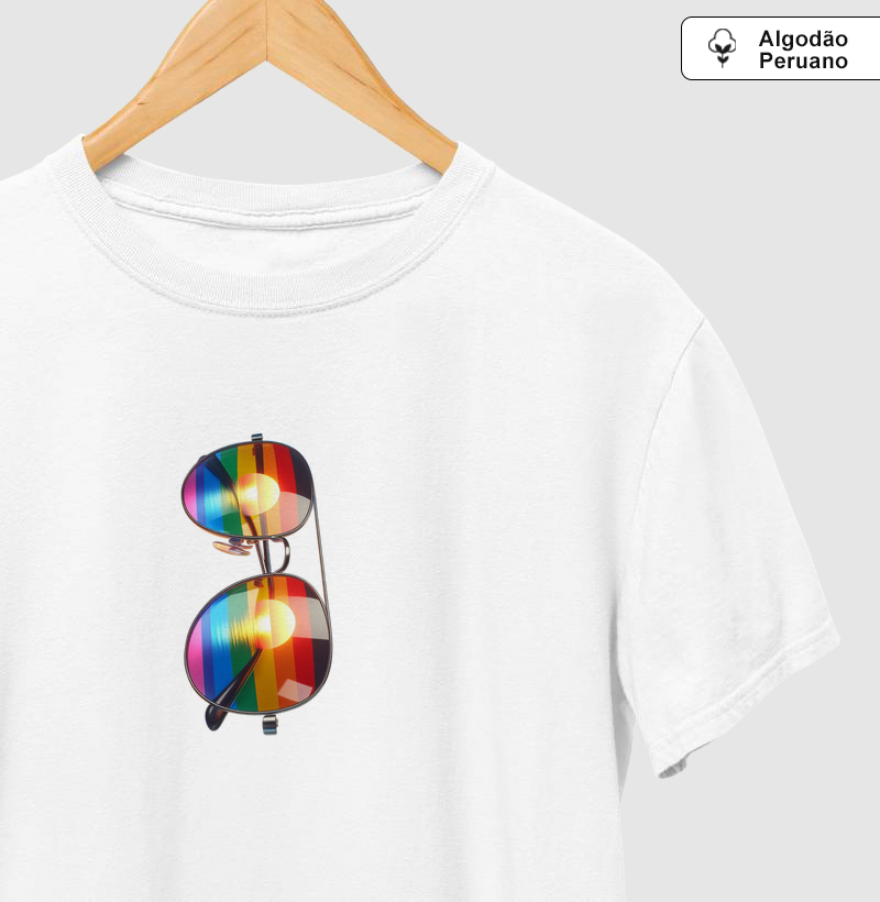 Camiseta algodão Peruano - Óculos Color  