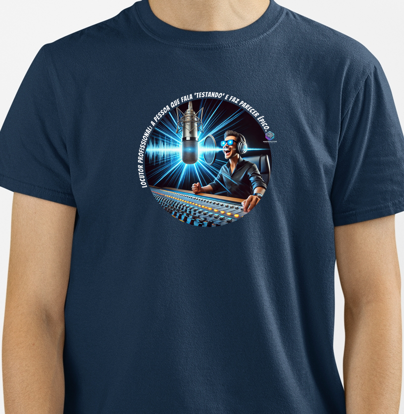 Camiseta Básica Locutor Profissional - MindProductions