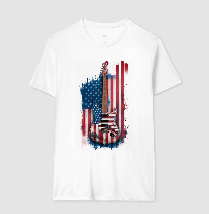 T-Shirt America Guitar