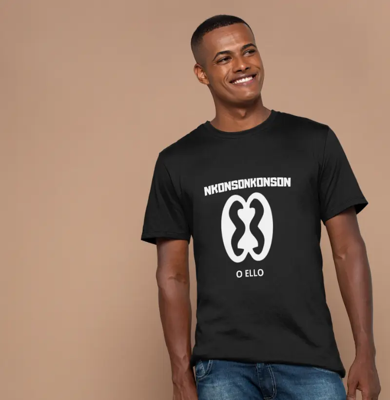 Camiseta T-shirt Nkonsonkonson linha Adinkra
