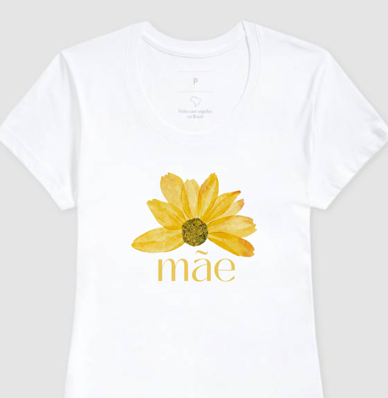 Camiseta mãe "flor"