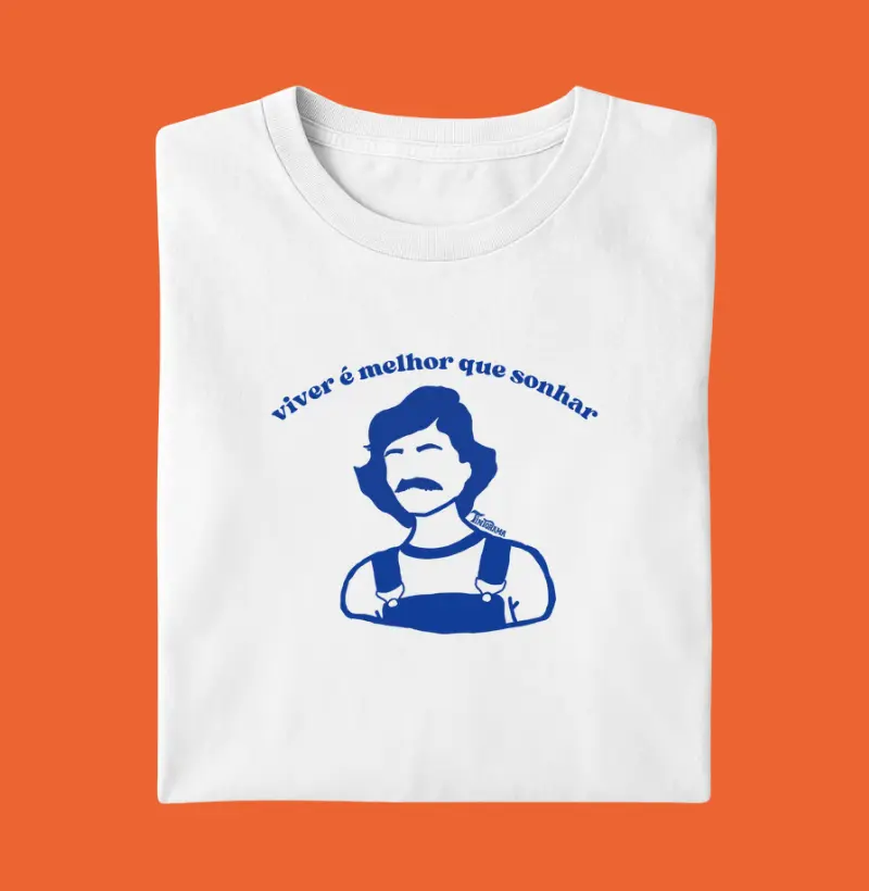 Camiseta "viver é melhor"