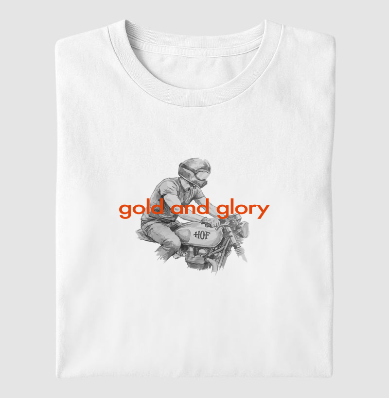 Camiseta estampada hall of fame - Gold and glory