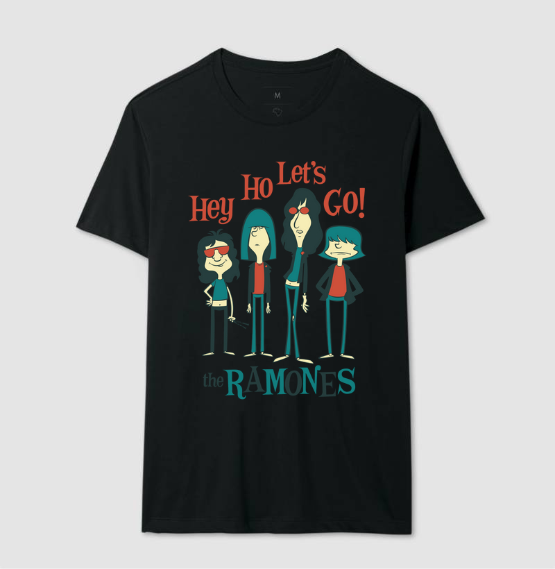 Camiseta Rock HEY HO