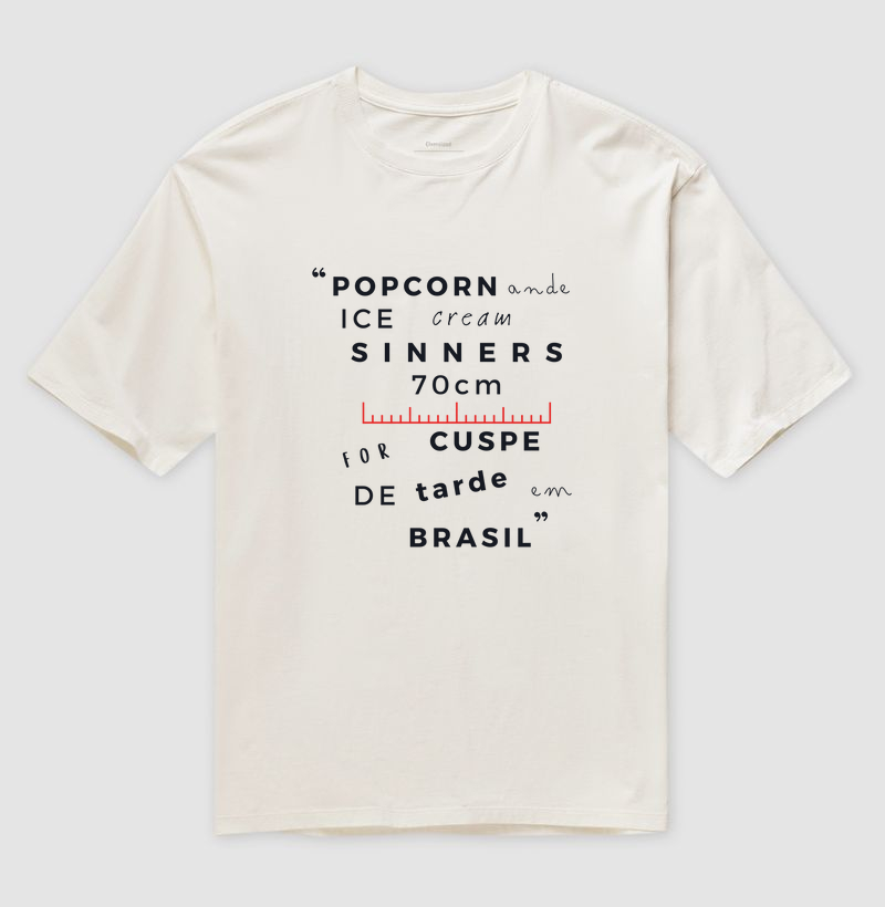 Camiseta Oversized Eu Falo Inglês