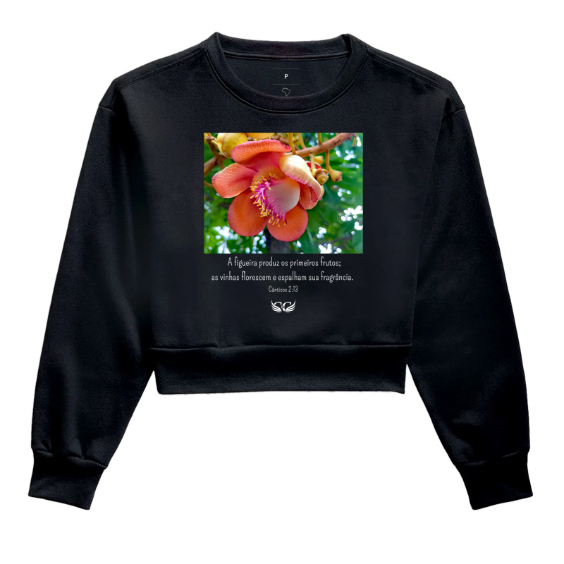 Camiseta Feminina Personalizada As Vinhas Florescem e Espalham sua Fragância. Cantares 2.13